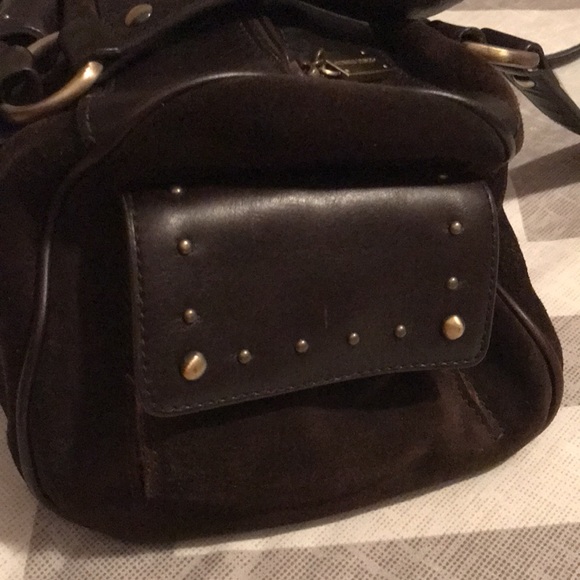 Donald J Pliner suede & leather brown purse - Picture 5 of 6